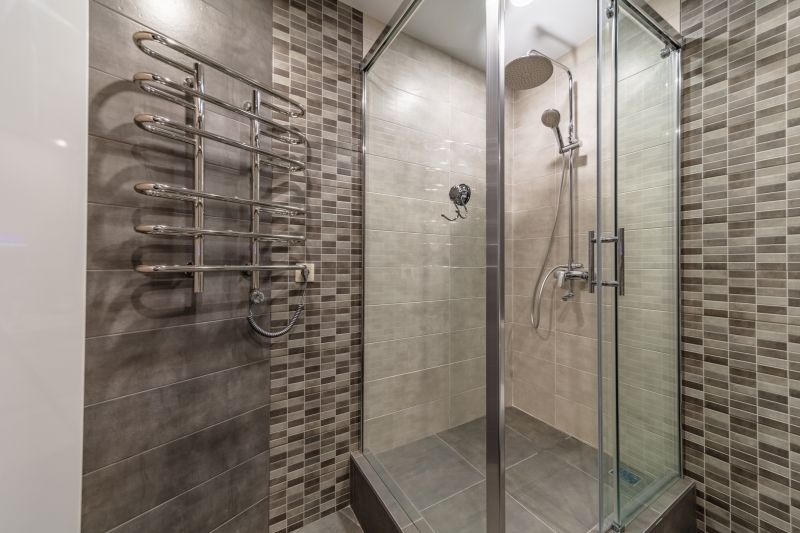 Contemporary Shower with Glass Door