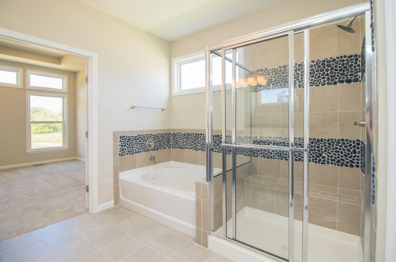 Walk-In Shower with Tile Accents